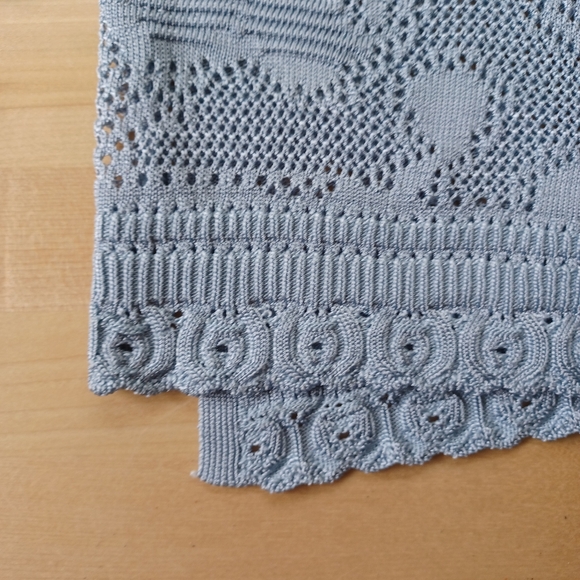 {WHBM} Pointelle Stitch 3/4 Sleeve Sweater - Picture 5 of 9